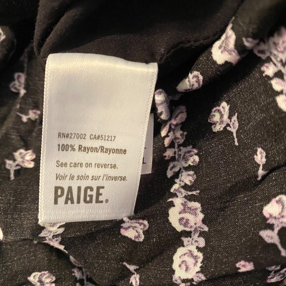 Paige Palmetto Mini Long Sleeve Floral Dress - No Size Tag - Picture 4 of 5